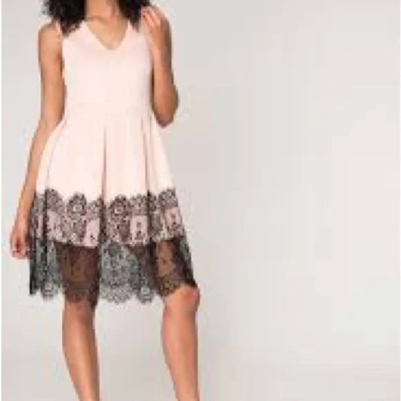 NWT Ardene Lace Flare Dress - Picture 1 of 7
